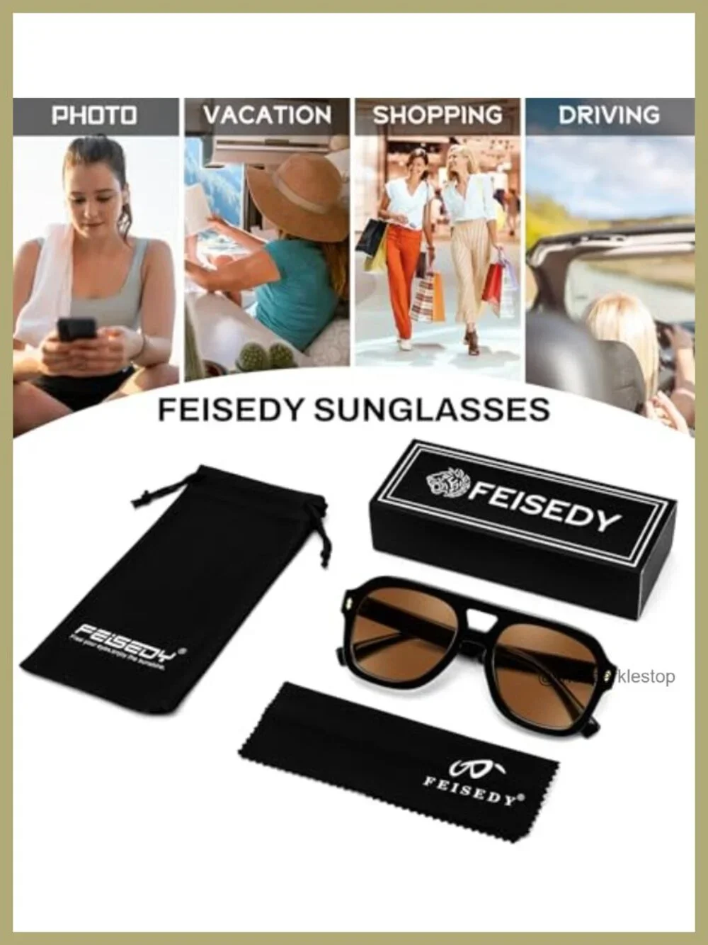 Retro Thick Aviator Sunglasses for Women Men Large Vintage Shades